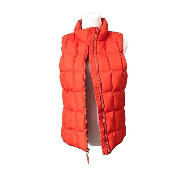 Gap Vintage Down Puffer Zipper Winter Washable Vest Orange Spice MEDIUM Outdoor - Picture 2 of 14